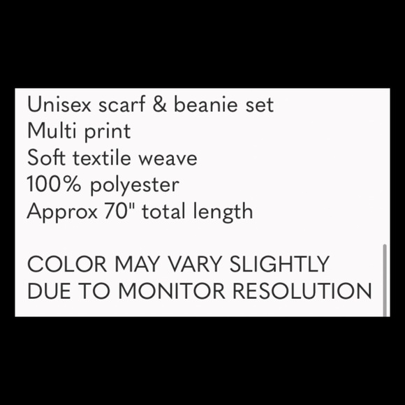 Coldweather Scarf and Matching beanie - Picture 3 of 3